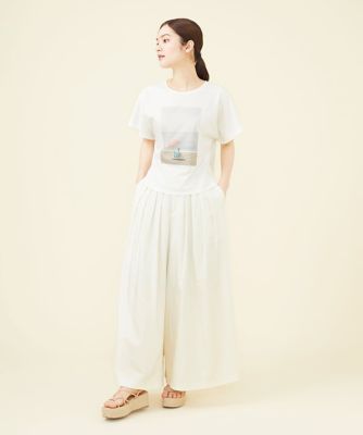 【ＰＬＡＹＡ】ビーチサイドプリントＴシャツ