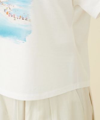 【ＰＬＡＹＡ】ビーチサイドプリントＴシャツ