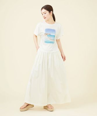 【ＰＬＡＹＡ】ビーチサイドプリントＴシャツ
