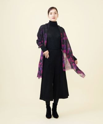 ＜Sybilla (Women)＞【イタリア製】リーフフォトプリントストール
