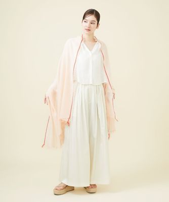 ＜Sybilla (Women)＞ステッチ刺繍コットンストール