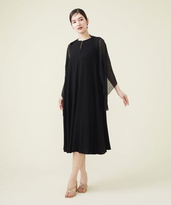 フラワーモチーフ刺繍シルクストール