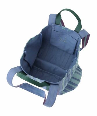リボンストライプトートバッグ