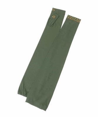 Sybilla (Women)/シビラ 【日本製／接触冷感】モチーフ刺繍フィンガーレスロンググローブ