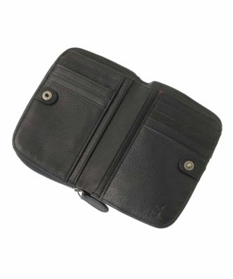 【新品未使用】シビラ アルテサーノ ウォレット ブラック 廃盤品 希少 ノットデザイン二つ折りウォレット | Sybilla (Women)/シビラ