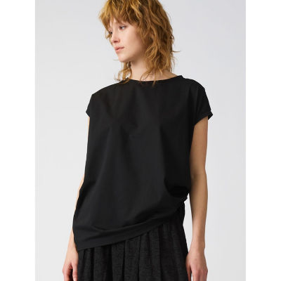 ＜mizuiro ind (Women)＞ｍｉｚｕｉｒｏ　ｉｎｄ　フレンチスリーブサイドアッププルオーバー