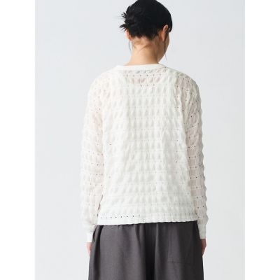 ｍｉｚｕｉｒｏ　ｉｎｄ　シアーパターンロングＴシャツ