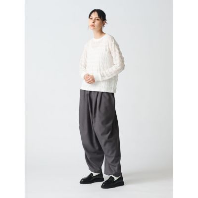 ｍｉｚｕｉｒｏ　ｉｎｄ　シアーパターンロングＴシャツ