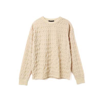 ｍｉｚｕｉｒｏ　ｉｎｄ　シアーパターンロングＴシャツ