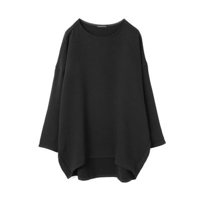 mizuiro ind ジョーゼットボートネックコクーンプルオーバー
