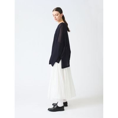ｍｉｚｕｉｒｏ　ｉｎｄ　メッシュロングスリーブワイドＴ