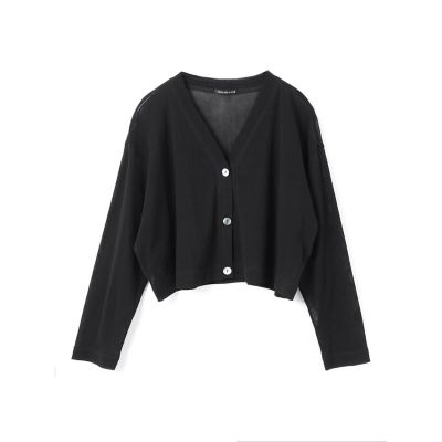ｍｉｚｕｉｒｏ　ｉｎｄ　メッシュＶネックショートカーディガン