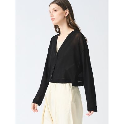 ｍｉｚｕｉｒｏ　ｉｎｄ　メッシュＶネックショートカーディガン