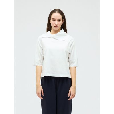 ＜mizuiro ind (Women)＞ｍｉｚｕｉｒｏ　ｉｎｄ　アシンメトリーカラープルオーバー