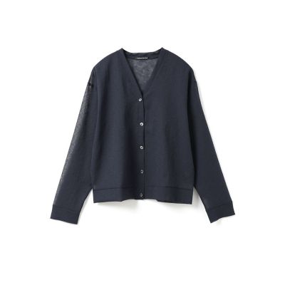 mizuiro ind ワッシャーボイルVネックカーディガン