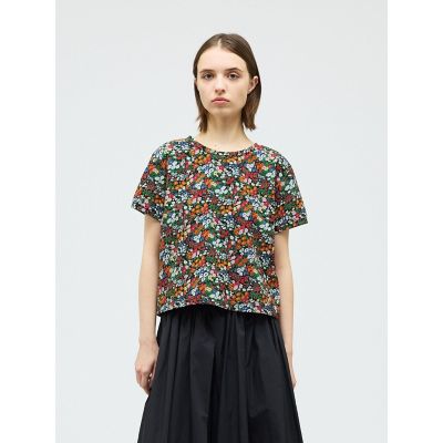 ＜mizuiro ind (Women)＞ｍｉｚｕｉｒｏ　ｉｎｄ　フラワープリントＴシャツ