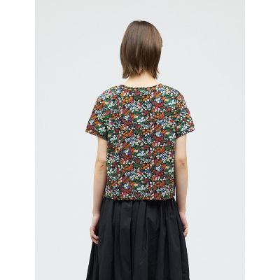 mizuiro ind フラワープリントTシャツ | mizuiro ind