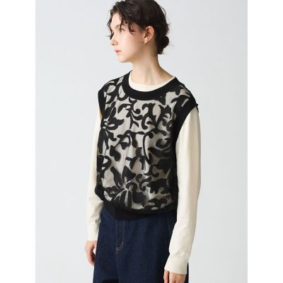ｍｉｚｕｉｒｏ　ｉｎｄ　クロシェットネット刺繍ベスト