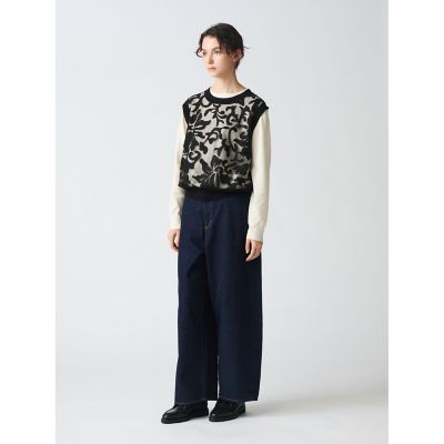 ｍｉｚｕｉｒｏ　ｉｎｄ　クロシェットネット刺繍ベスト