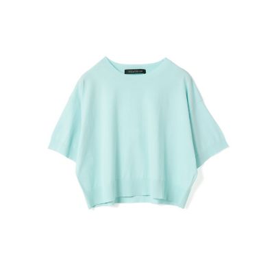 mizuiro ind クルーネックハーフスリーブプルオーバー