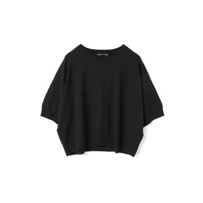 mizuiro ind クルーネックハーフスリーブプルオーバー