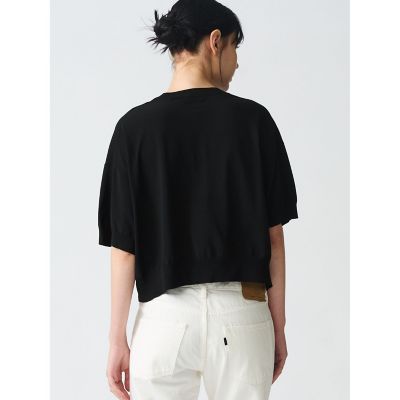 mizuiro ind クルーネックハーフスリーブプルオーバー