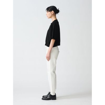 mizuiro ind クルーネックハーフスリーブプルオーバー
