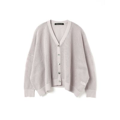 mizuiro ind シアーパターンVネックカーディガン