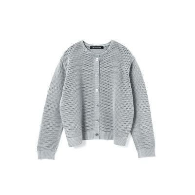 mizuiro ind ストーンウォッシュメッシュクルーネック