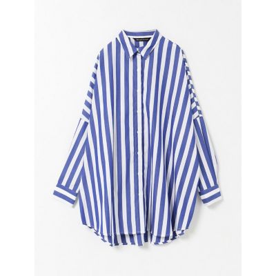 mizuiro ind ストライプワイドシャツ | mizuiro ind