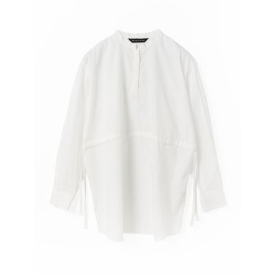 mizuiro ind スタンドカラーサイドリボンシャツ | mizuiro 