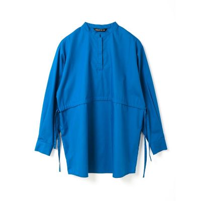 mizuiro ind スタンドカラーサイドリボンシャツ | mizuiro