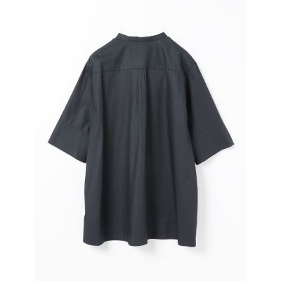 mizuiro ind スタンドカラーAラインシャツ | mizuiro ind 