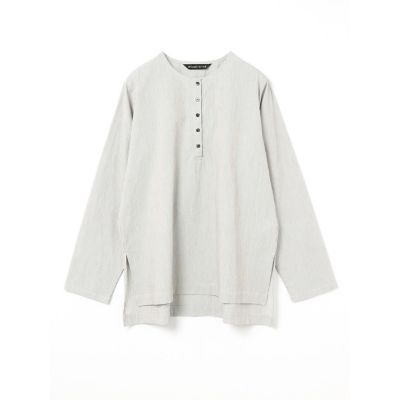 mizuiro ind ストライプヘンリーネックシャツ｜ MARcourt ONLINE