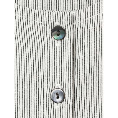 mizuiro ind タグ付き ストライプヘンリーネックシャツ mizuiro ind ストライプヘンリーネックシャツ｜ MARcourt ONLINE