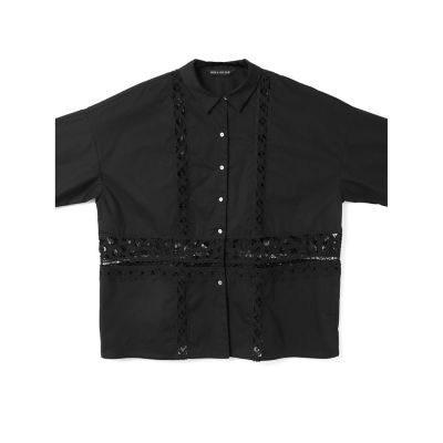 mizuiro ind / ミズイロインド mizuiro ind バテンレースワイドシャツ mizuiro ind ワイドカラーポロシャツ｜ MARcourt ONLINE STORE