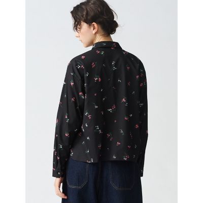mizuiro ind スモールフラワープリントシャツ | mizuiro ind