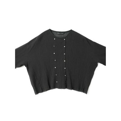 mizuiro ind コットンクレープショートシャツ