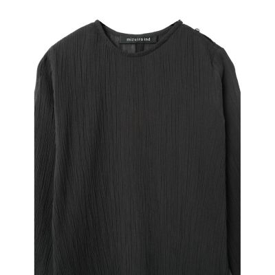 mizuiro ind｜コットンクレープチュニックプルオーバー