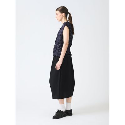 ｍｉｚｕｉｒｏ　ｉｎｄ　ドットプリントキャッチワッシャーノースリーブシャツ