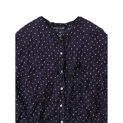 ｍｉｚｕｉｒｏ　ｉｎｄ　ドットプリントキャッチワッシャーノースリーブシャツ