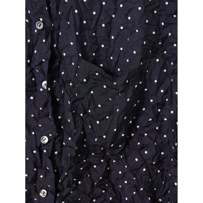 ｍｉｚｕｉｒｏ　ｉｎｄ　ドットプリントキャッチワッシャーノースリーブシャツ