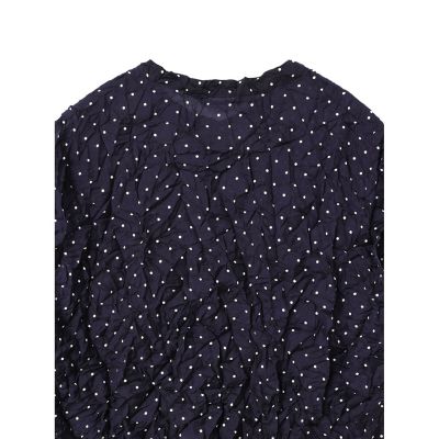 ｍｉｚｕｉｒｏ　ｉｎｄ　ドットプリントキャッチワッシャーノースリーブシャツ