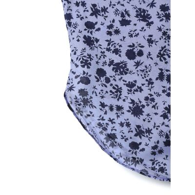 ｍｉｚｕｉｒｏ　ｉｎｄ　スモールフラワーＶネックシャツ