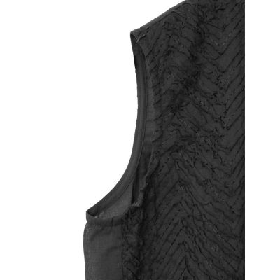 ｍｉｚｕｉｒｏ　ｉｎｄ　ハンドカットフリルノースリーブプルオーバー