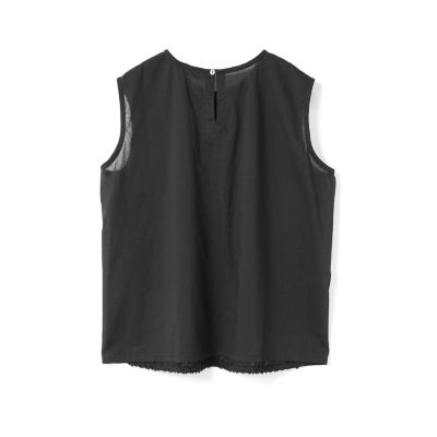 ｍｉｚｕｉｒｏ　ｉｎｄ　ハンドカットフリルノースリーブプルオーバー