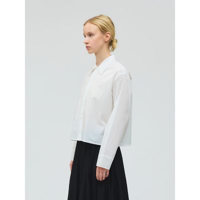 mizuiro ind ピンタックカラーシャツ | mizuiro ind (Women
