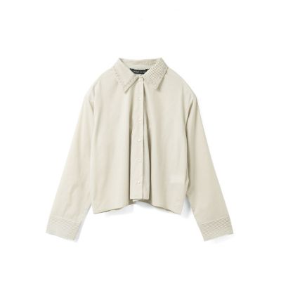mizuiro ind ピンタックカラーシャツ | mizuiro ind (Women 