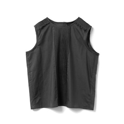 mizuiro ind ピンタック＆レースノースリーブプルオーバー