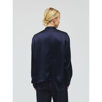 mizuiro ind サテンワークシャツ | mizuiro ind (Women